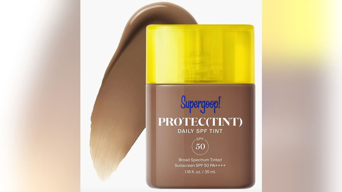 This daily tint offers SPF 50 sun protection and a smooth, skin-like finish.